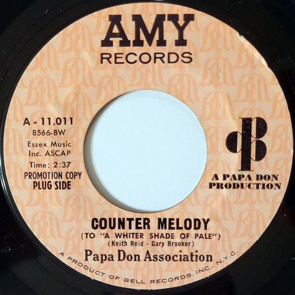 Don Schroeder : Counter Melody (To 'A Whiter Shade Of Pale') / Souled Out (7", Promo, Styrene)