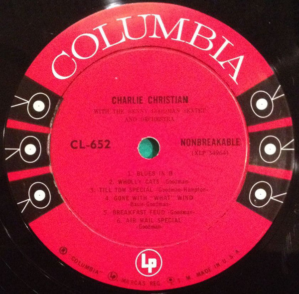 Charlie Christian With Benny Goodman Sextet And Benny Goodman And His Orchestra : With The Benny Goodman Sextet And Orchestra (LP, Comp, Mono, RP)