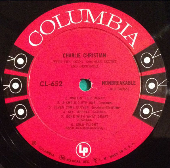 Charlie Christian With Benny Goodman Sextet And Benny Goodman And His Orchestra : With The Benny Goodman Sextet And Orchestra (LP, Comp, Mono, RP)