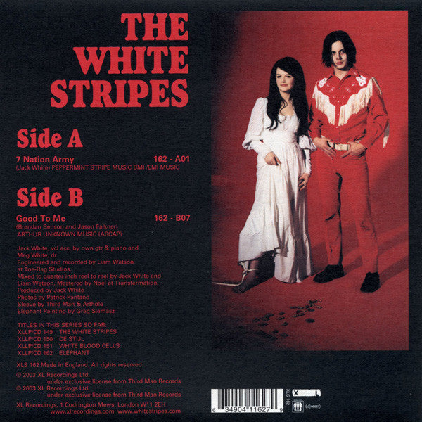 The White Stripes : 7 Nation Army (7", Single)