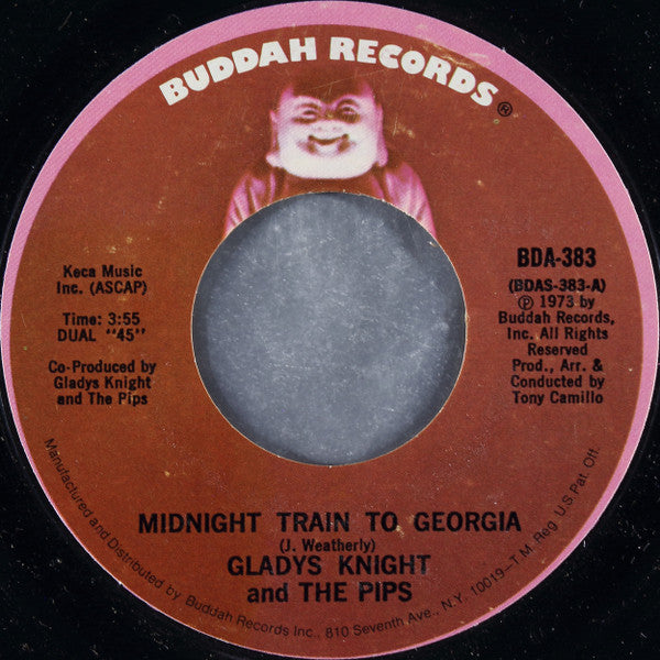 Gladys Knight And The Pips : Midnight Train To Georgia / Window Raising Granny (7", Single, Styrene, Mon)