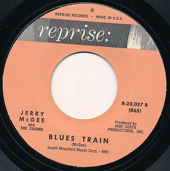 Jerry McGee And The Cajuns : Walkin' / Blues Train (7")