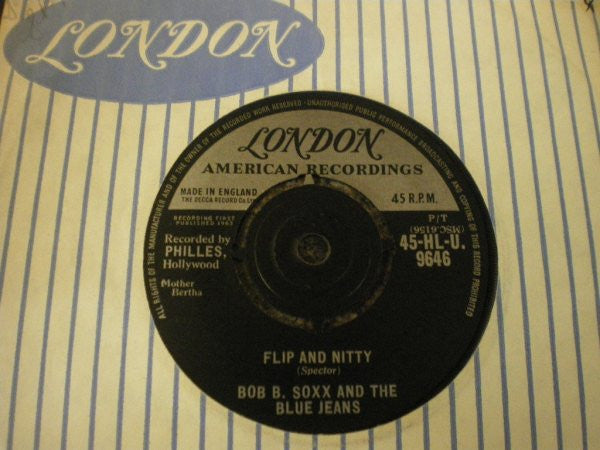 Bob B. Soxx And The Blue Jeans : Zip-A-Dee Doo-Dah (7", Single)