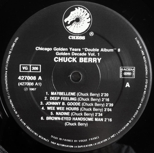 Chuck Berry : Chuck Berry's Golden Decade (The Original Two Albums) (2xLP, Comp, RE, Gat)