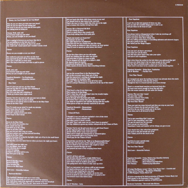 Elvis Costello & The Attractions : Blood & Chocolate (LP, Album)