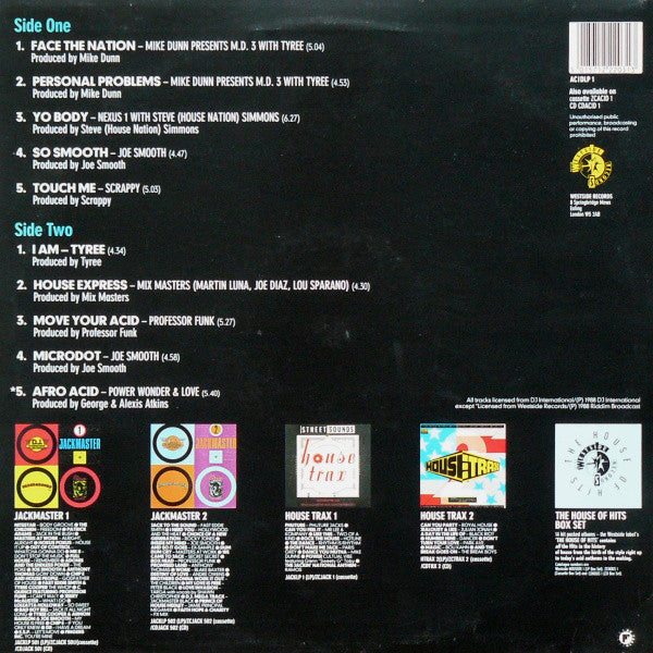 Various : Jackmaster Acid Trax (LP, Comp)