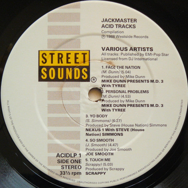 Various : Jackmaster Acid Trax (LP, Comp)
