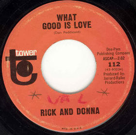 Rick And Donna : What Good Is Love / A.B.C. (7", Single)