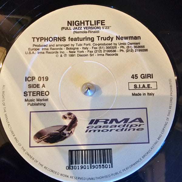Typhorns : Nightlife (12")