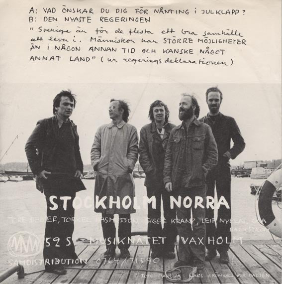 Stockholm Norra : Vad Önskar Du Dig För Nånting I Julklapp? (7", Single)