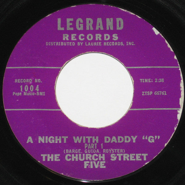 Daddy "G" And The Church Street Five : A Night With Daddy "G" (7", Styrene)