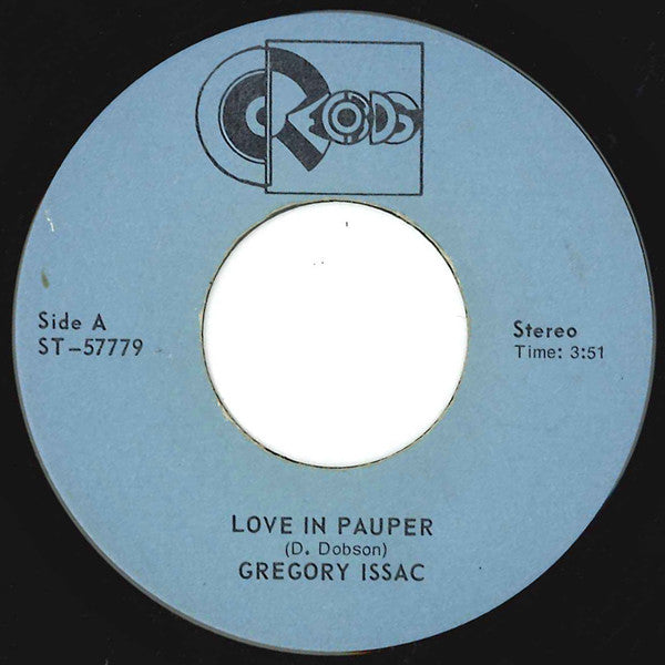 Gregory Isaacs : Love In Pauper (7")
