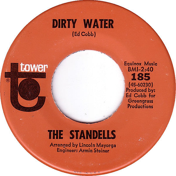 The Standells : Dirty Water (7", Single, Mono, Scr)