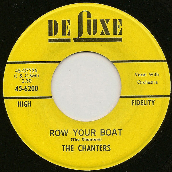 The Chanters : Row Your Boat / No, No, No (7", Single)