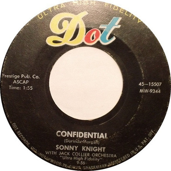 Sonny Knight : Confidential / Jail Bird (7", Single)