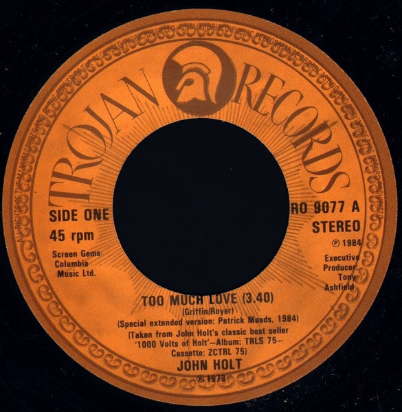 John Holt : Too Much Love (7", Single)