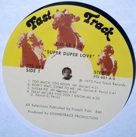 Sugar Billy Garner : Super Duper Love (LP, RE)