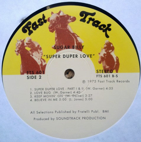 Sugar Billy Garner : Super Duper Love (LP, RE)