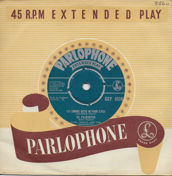 Earl Bostic And His Orchestra : Smoke Gets In Your Eyes (7", EP)