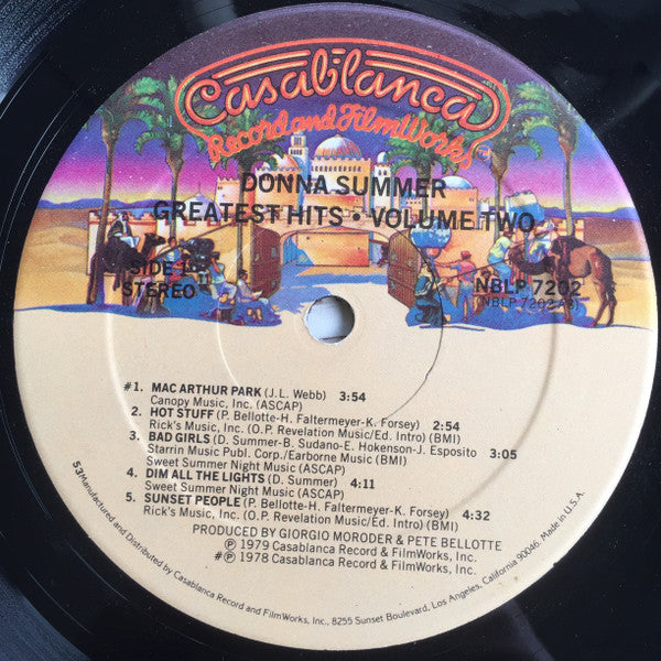 Donna Summer : Greatest Hits - Volume Two (LP, Comp, 53 )