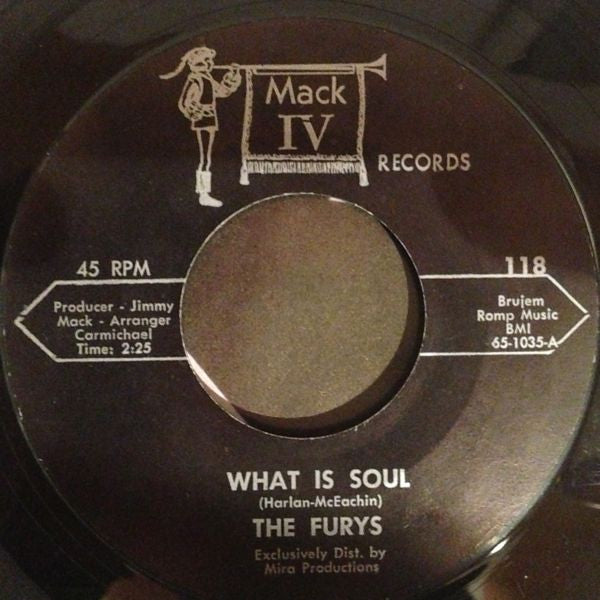 The Furys (13) : What Is Soul / I Lost My Baby (7", Single)