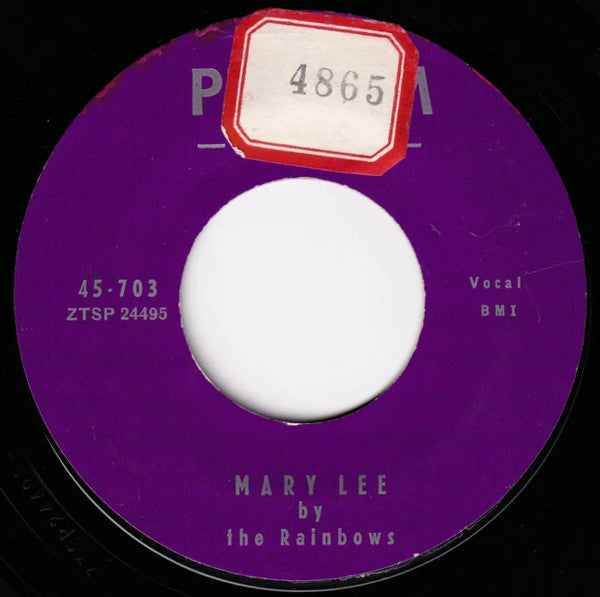 The Rainbows (3) : Evening / Mary Lee (7", Single, Styrene)