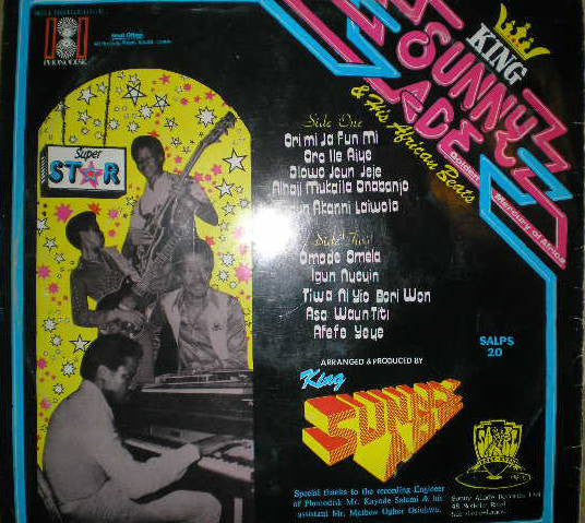 King Sunny Ade & His African Beats : King Sunny Ade G.M.A. (LP, Album)