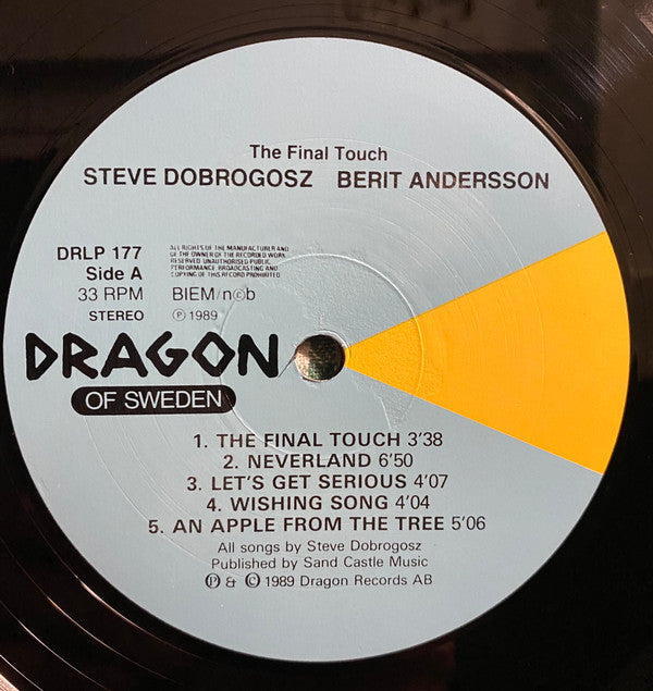 Steve Dobrogosz, Berit Andersson : The Final Touch (LP, Album)