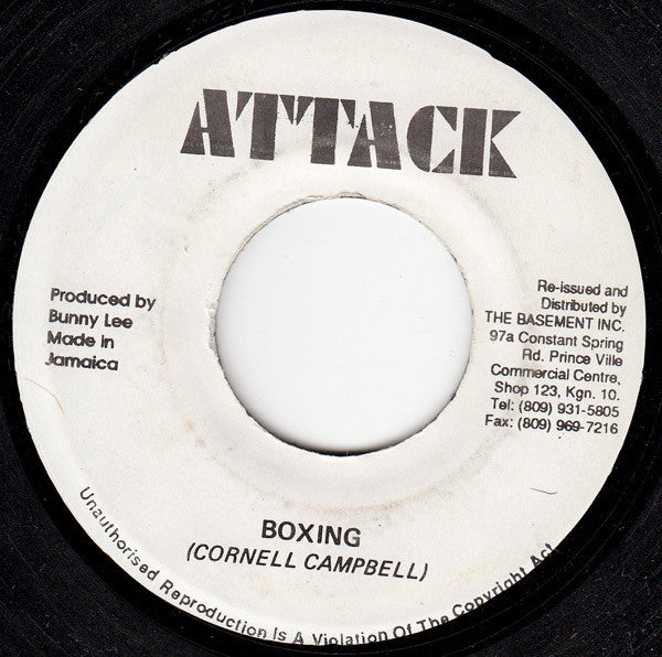 Cornell Campbell : Boxing / Rope Right In (7", RE)
