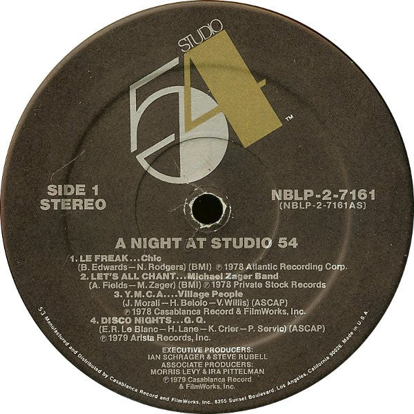 Various : A Night At Studio 54 (2xLP, Comp, Mixed, 53 )