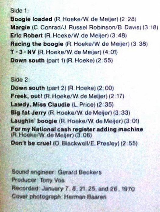 Rob Hoeke Boogie Woogie Quartet : Racing The Boogie (LP, Album)