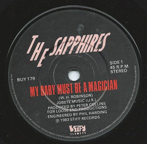 The Sapphires (2) : My Baby Must Be A Magician (7", Single)