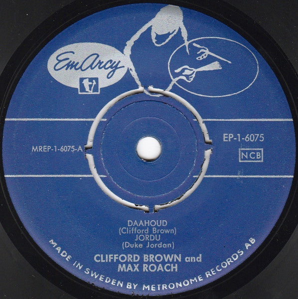 Clifford Brown And Max Roach : Däähoud (7", EP)