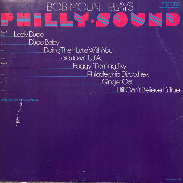 Bob Mount : Bob Mount Plays Philly-Sound (LP, Album)