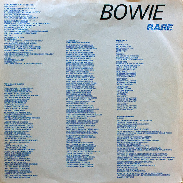 David Bowie : Rare (LP, Comp)