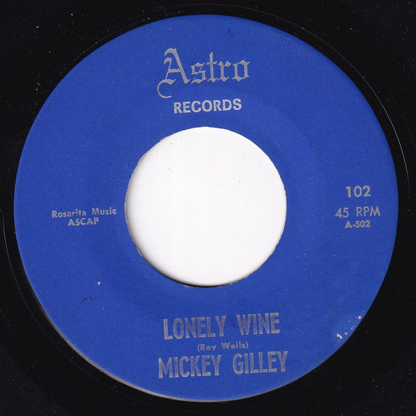 Mickey Gilley : Lonely Wine / Down The Line (7")