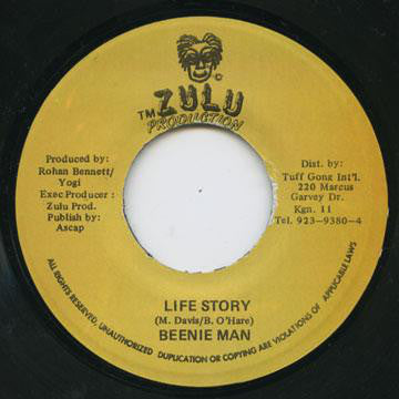 Beenie Man : Life Story (7")