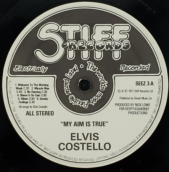 Elvis Costello : My Aim Is True (LP, Album, Yel)