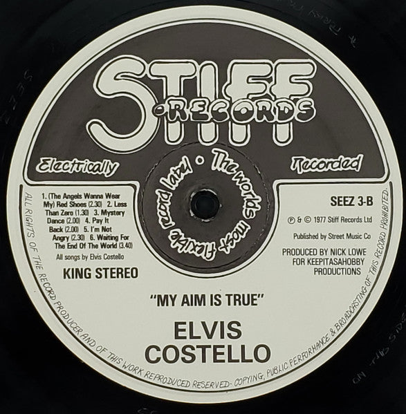 Elvis Costello : My Aim Is True (LP, Album, Yel)
