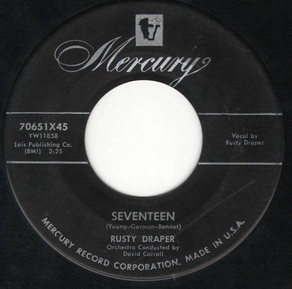 Rusty Draper : Seventeen / Can't Live Without Them Anymore (7")