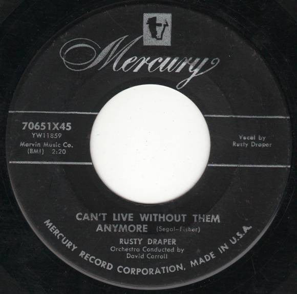 Rusty Draper : Seventeen / Can't Live Without Them Anymore (7")