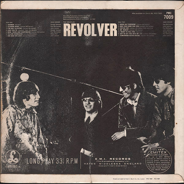 The Beatles : Revolver (LP, Album, Mono, E. )
