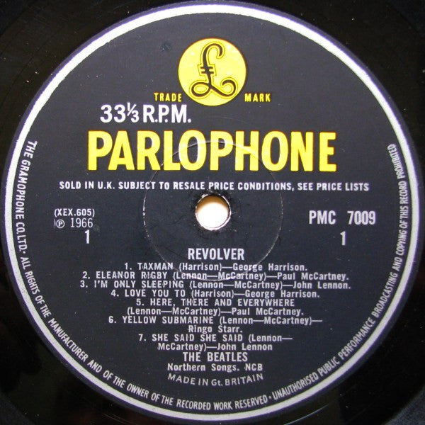 The Beatles : Revolver (LP, Album, Mono, E. )