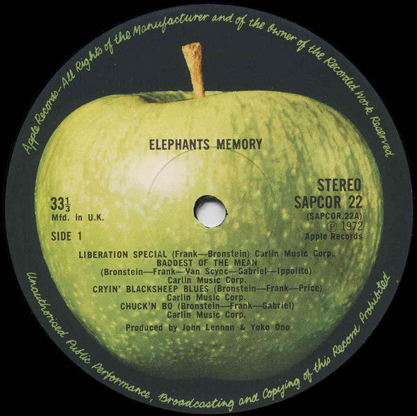 Elephants Memory : Elephant's Memory (LP, Album)