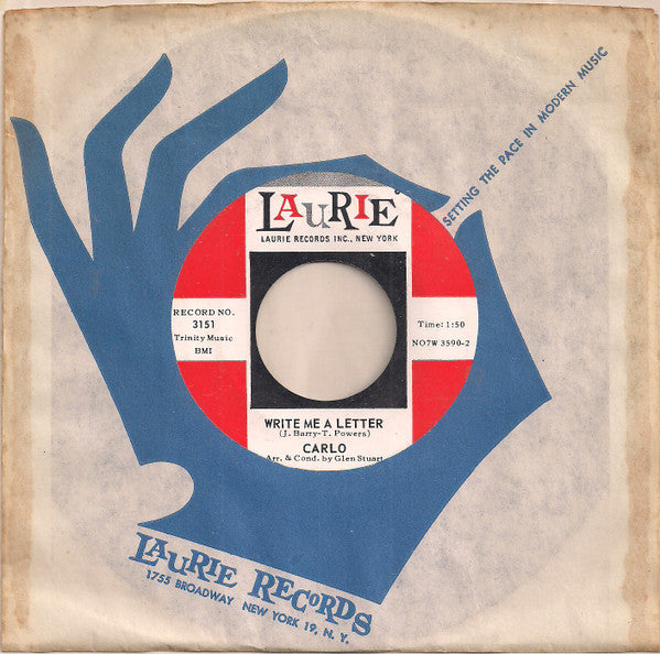 Carlo Mastrangelo : Baby Doll / Write Me A Letter (7", Single)