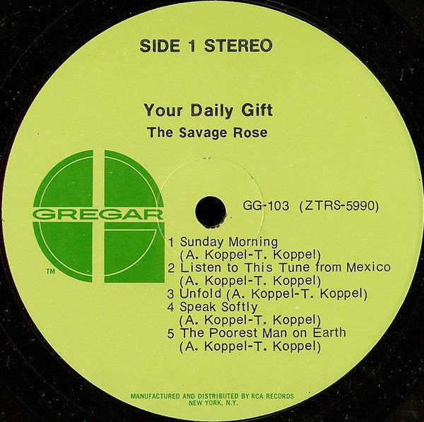Savage Rose : Your Daily Gift (LP, Album, Ind)