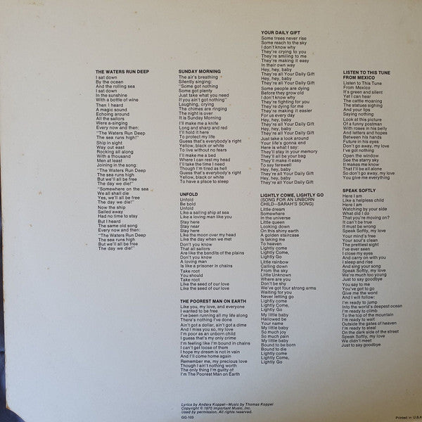 Savage Rose : Your Daily Gift (LP, Album, Ind)