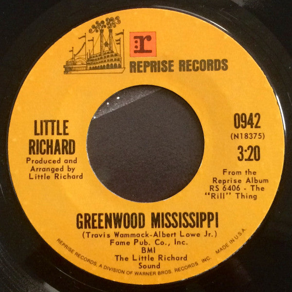 Little Richard : Greenwood Mississippi / I Saw Her Standing There (7", Single)