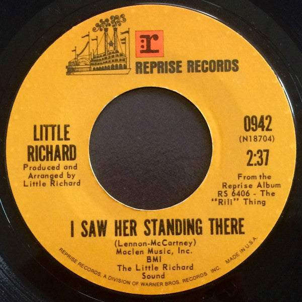Little Richard : Greenwood Mississippi / I Saw Her Standing There (7", Single)