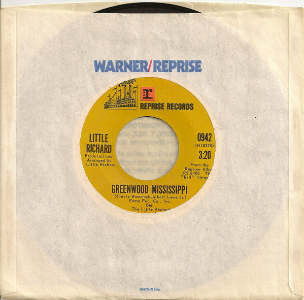 Little Richard : Greenwood Mississippi / I Saw Her Standing There (7", Single)